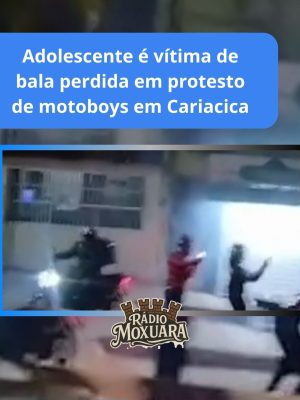 Adolescente é vítima de bala perdida em protesto de motoboys em Cariacica
