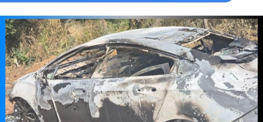 Ossada humana é encontrada dentro de carro carbonizado em Cariacica