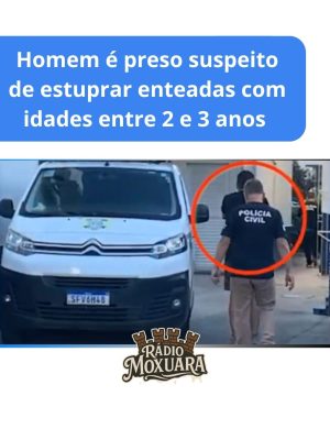 Homem é preso suspeito de estuprar enteadas com idades entre 2 e 3 anos