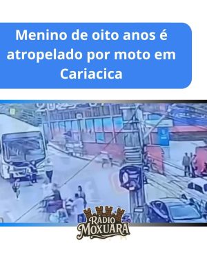 Menino de oito anos é atropelado por moto em Cariacica